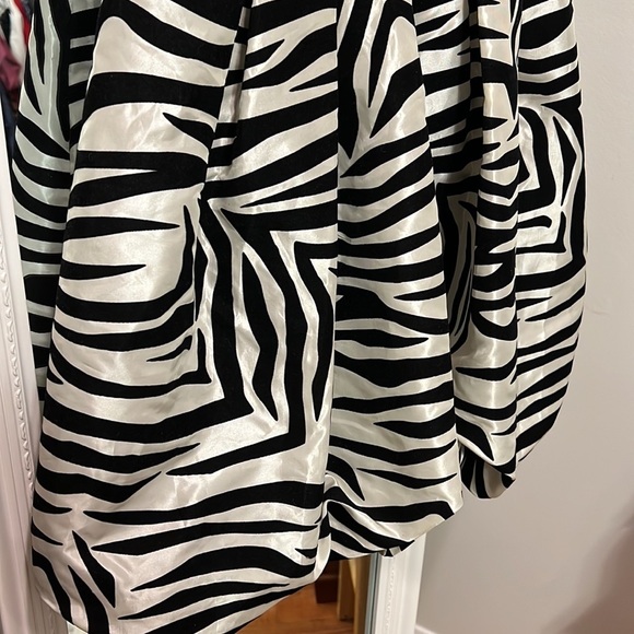 037 Trixxi Zebra Black Sequin Cocktail Dress - Picture 4 of 8